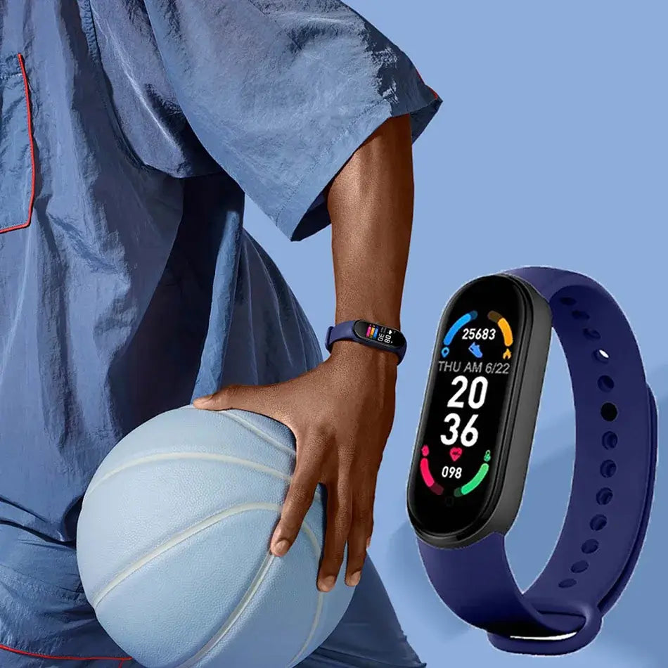 Track your fitness with the M6 smart bracelet.