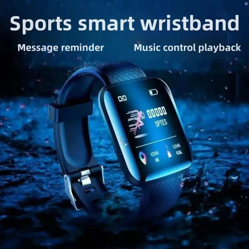Track steps and calories with the 116 Smart Fitness Bracelet.