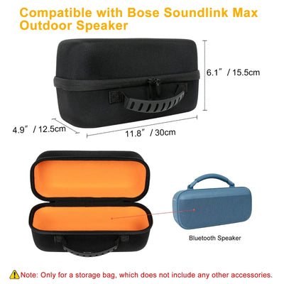 Hard shell travel bag for wireless speaker