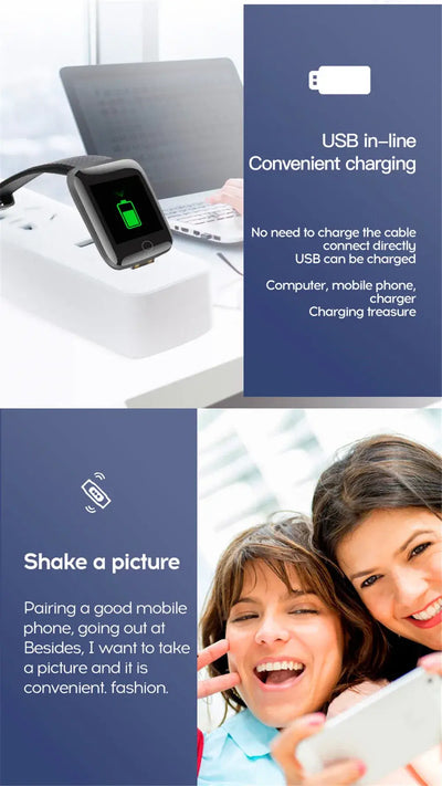 Track steps and calories with the 116 Smart Fitness Bracelet.