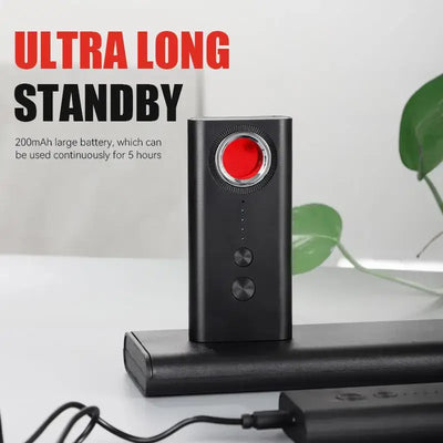 Detects hidden cameras & tracking bugs.