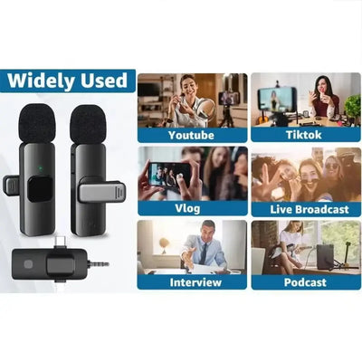 Plug-and-play wireless microphone for mobile devices.