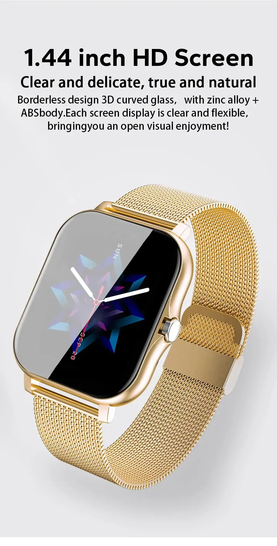 Bluetooth call support – talk right from your wrist.