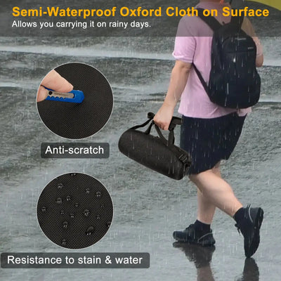 Portable speaker case with rugged protection