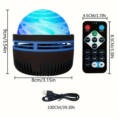 Creates a calming starry night effect.