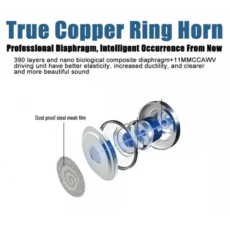 Clear calls with built-in noise-canceling mic.