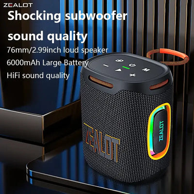 Rechargeable speaker with 6000mAh battery