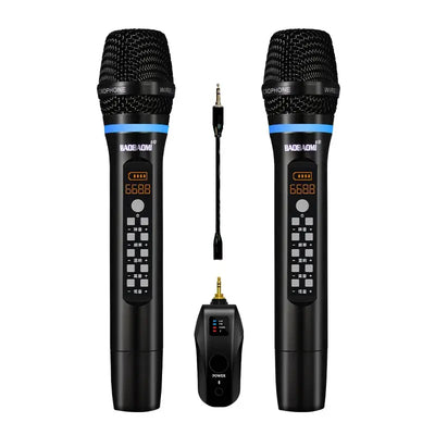 Cordless UHF wireless microphone for karaoke.