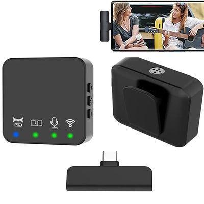 JOCEEY R10 wireless lapel mic for phones & tablets.