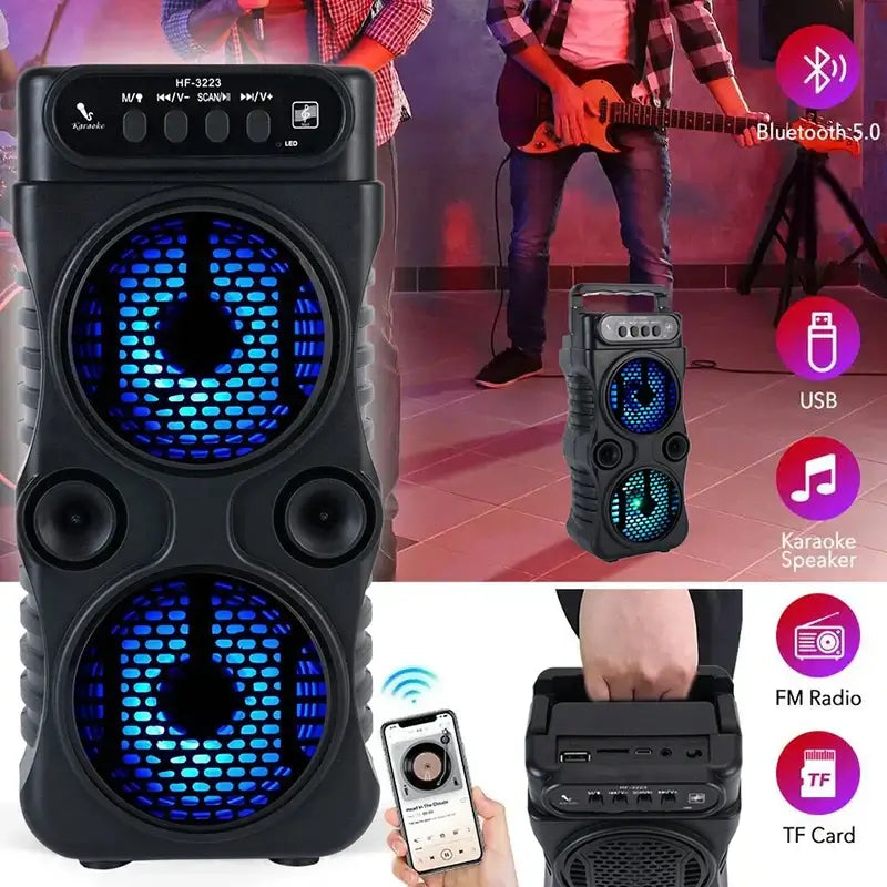 Powerful outdoor wireless speaker with deep bass