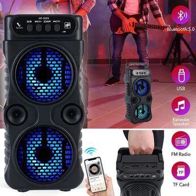 Powerful outdoor wireless speaker with deep bass