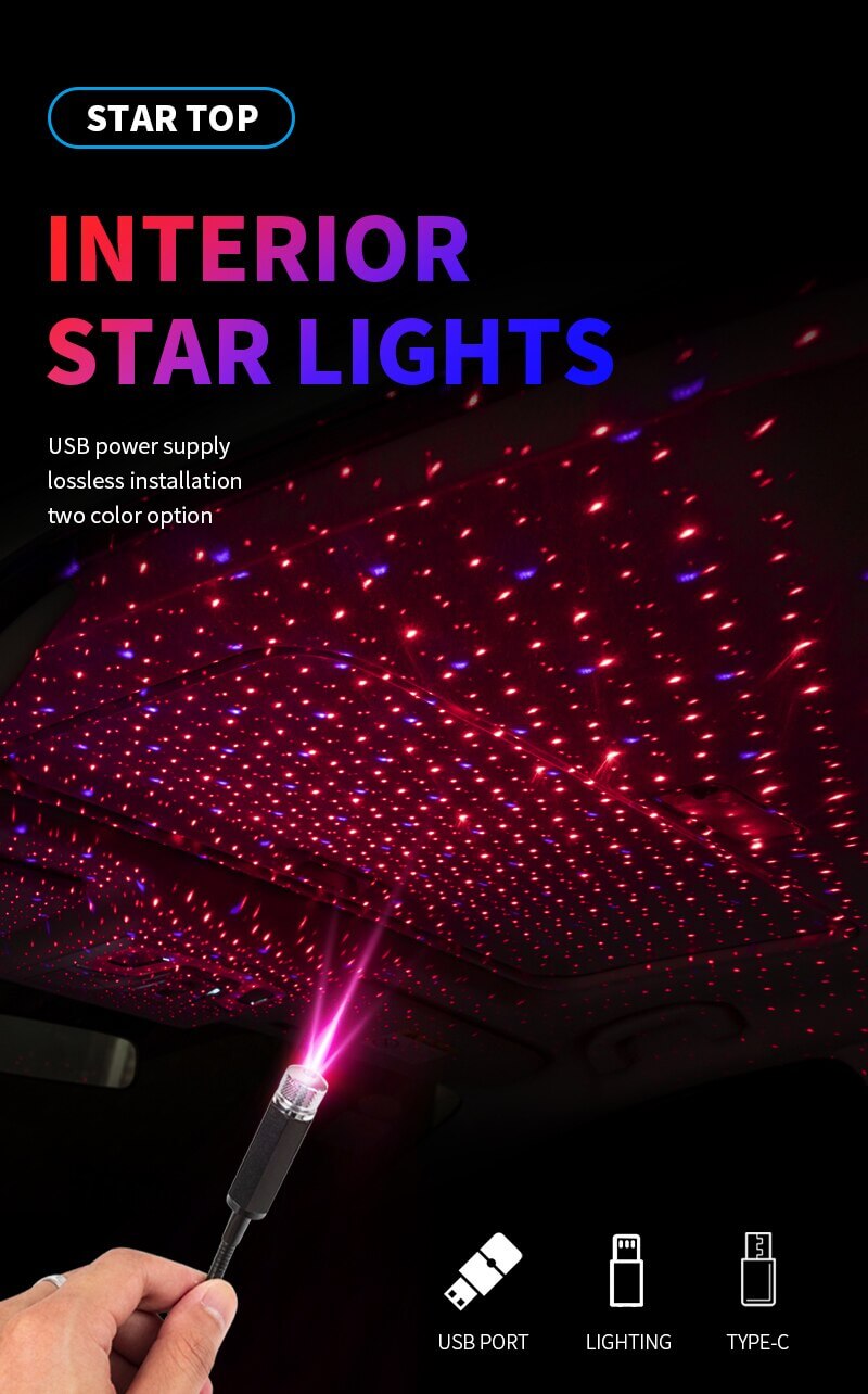 Laser star projector for ceiling decor.