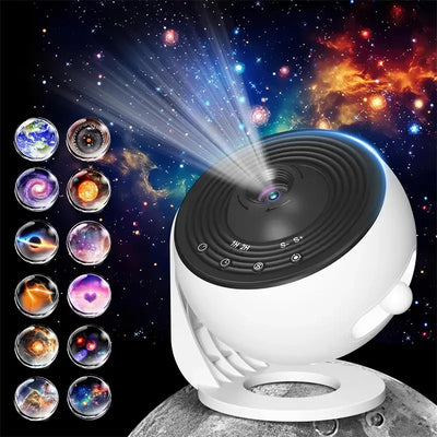 360° rotating galaxy projector night light.