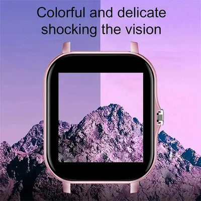 Compact 1.44” color screen smartwatch with Bluetooth calling.