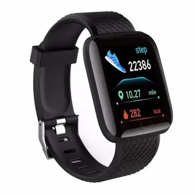 Track steps and calories with the 116 Smart Fitness Bracelet.