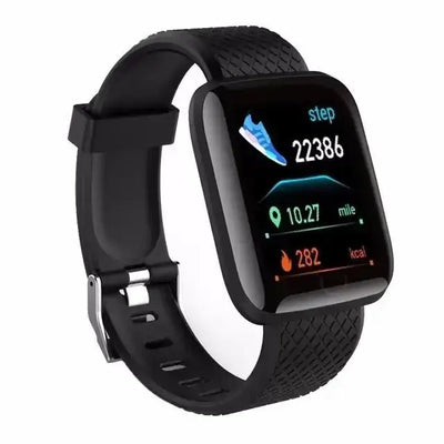 Track steps and calories with the 116 Smart Fitness Bracelet.