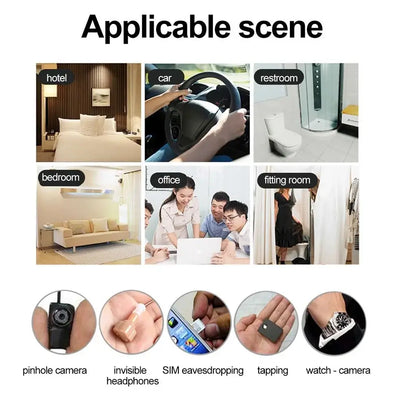 Find hidden microphones & listening devices.