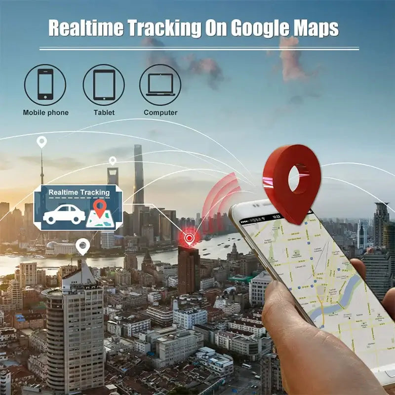Real-time 4G GPS tracking via app