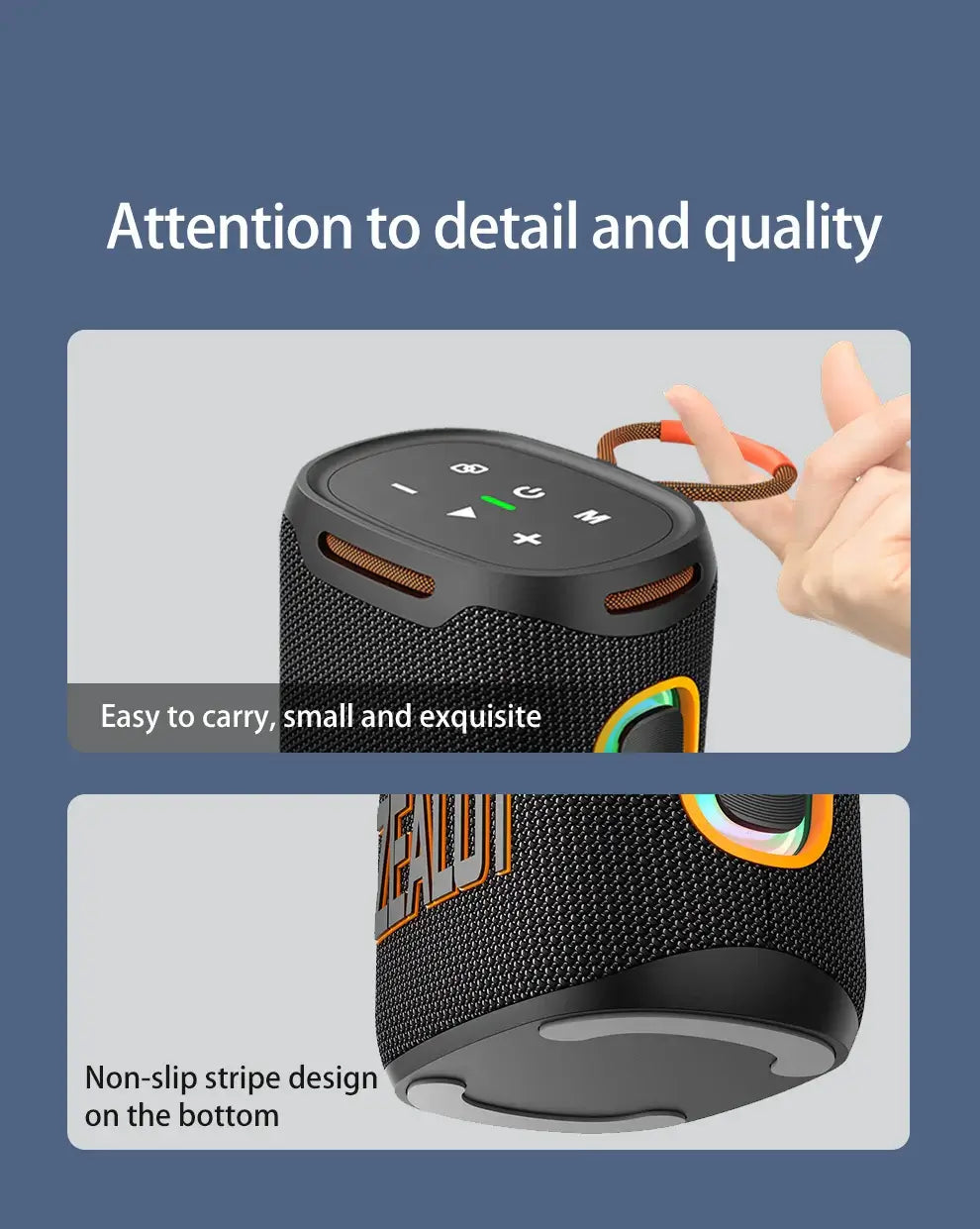 Portable speaker for parties and travel