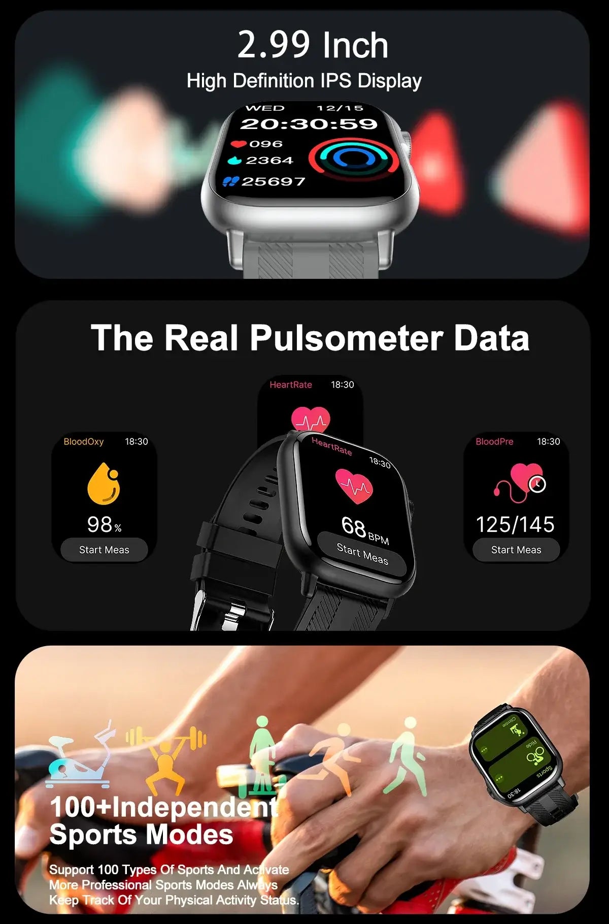 Track workouts, health, and more in one sleek watch.