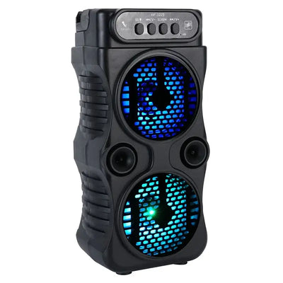 High-bass wireless speaker with portable design