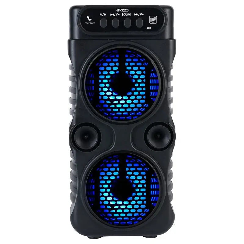 Dual 3-inch subwoofers for immersive audio