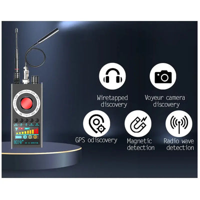 Full-range anti-spy hidden cam detector.