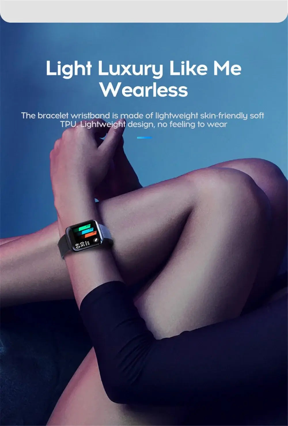 Track steps and calories with the 116 Smart Fitness Bracelet.