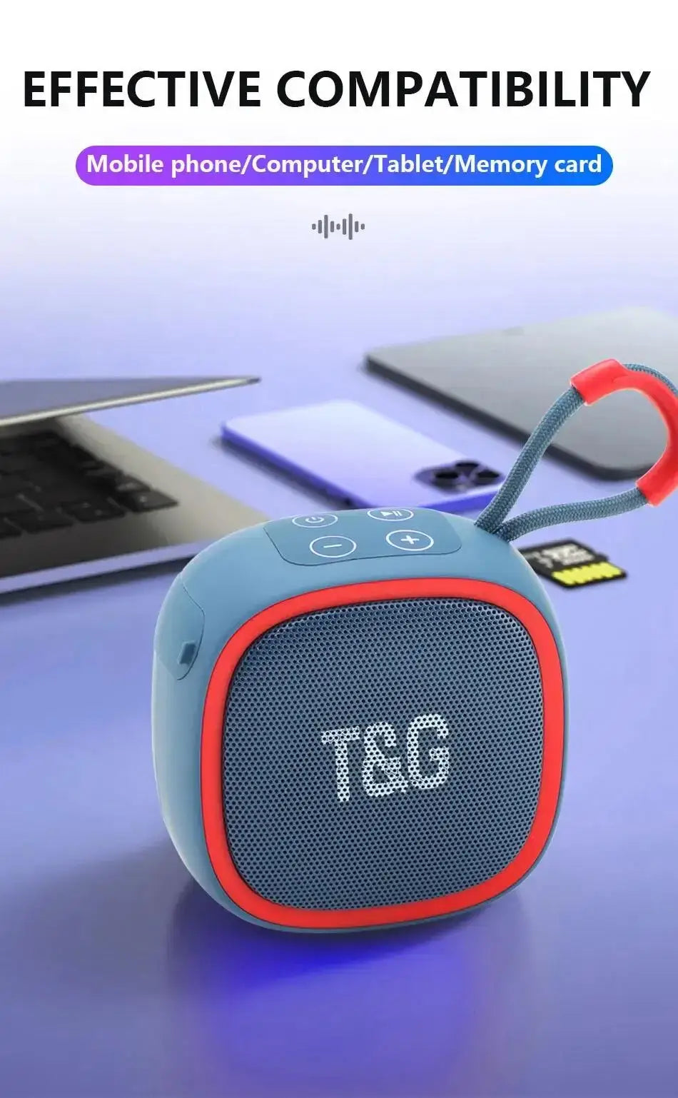 Stream music via Bluetooth or plug in AUX