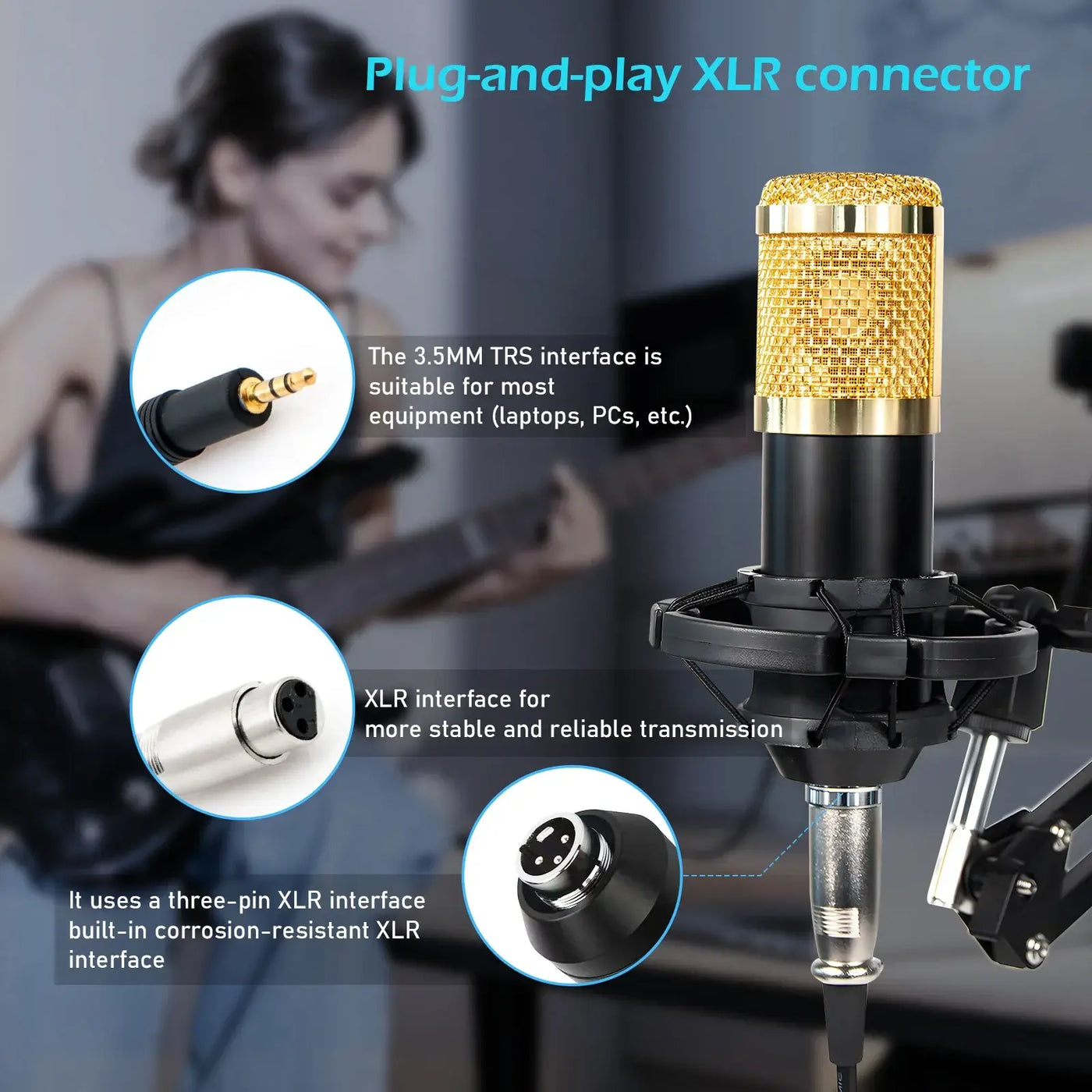 High-quality microphone for live singing.