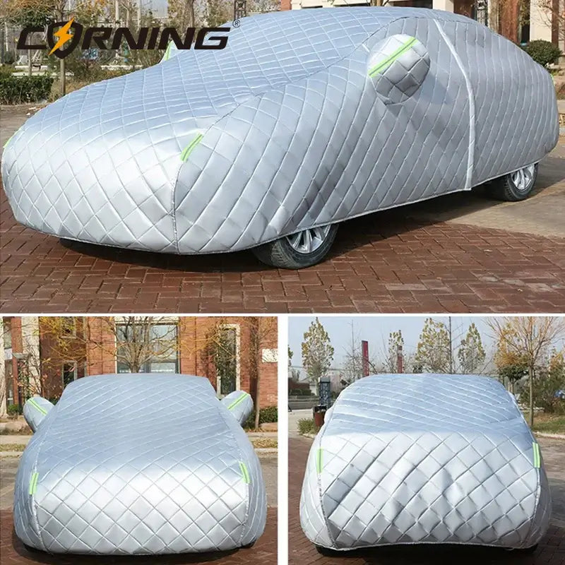 Shields your car from hail, snow & rain.