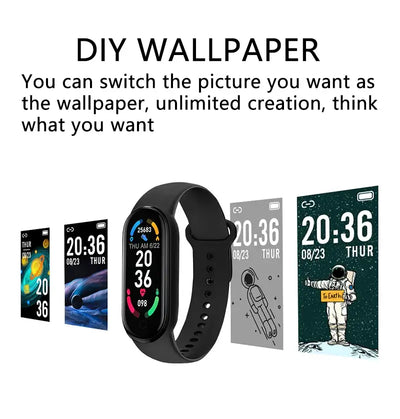 Track your fitness with the M6 smart bracelet.