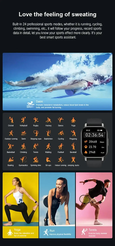 Track 24 different sports with precision.