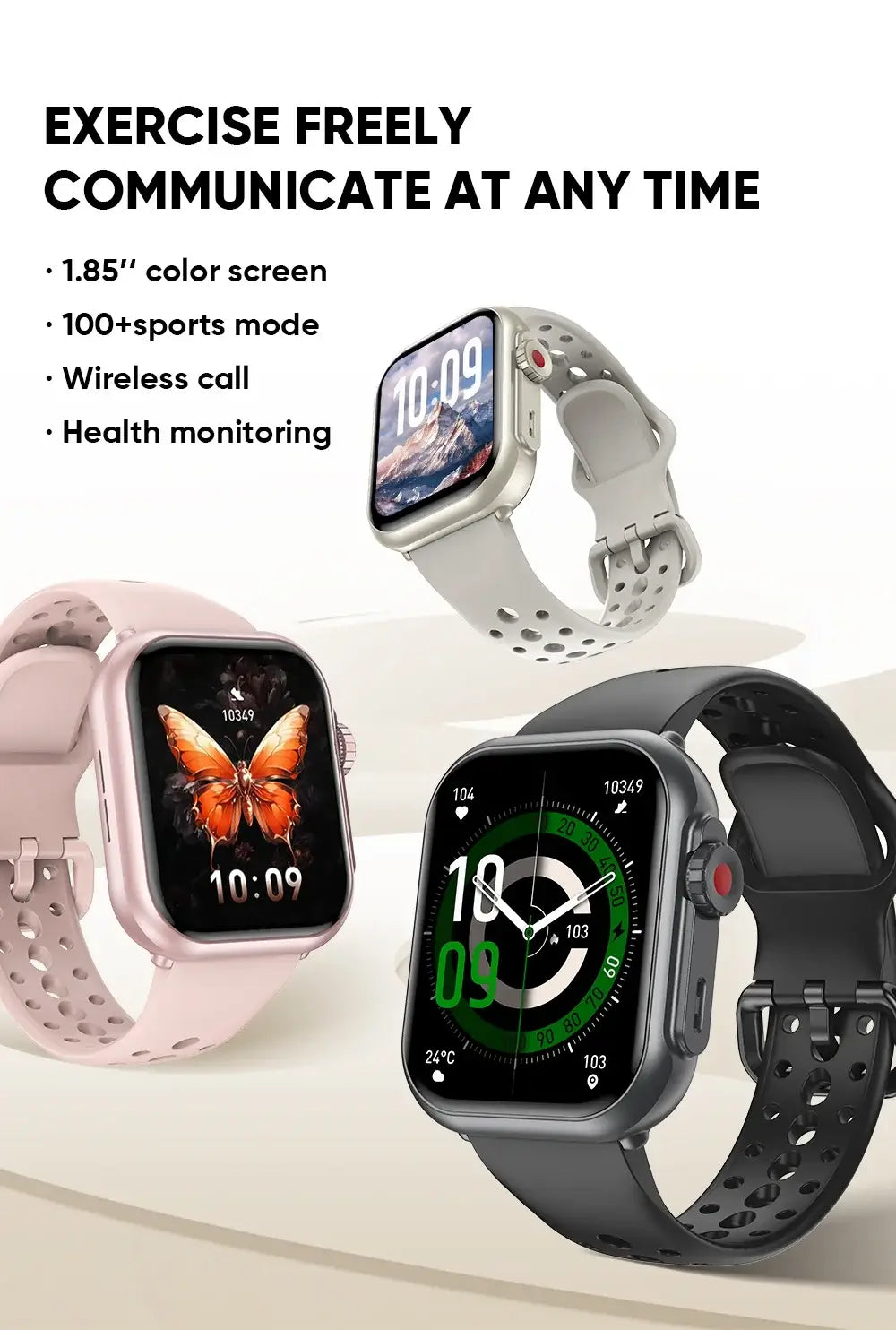 Real-time 24-hour heart rate monitoring.