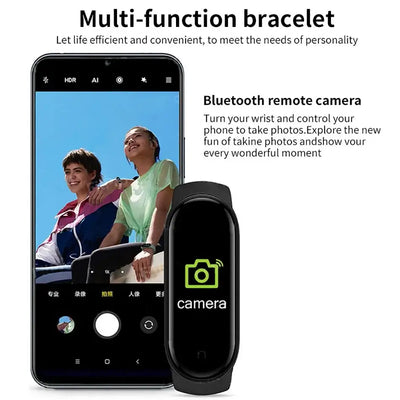 Track your fitness with the M6 smart bracelet.