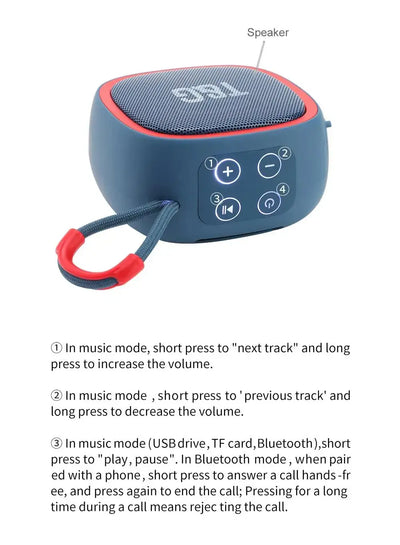 Compact speaker with strong bass and clarity