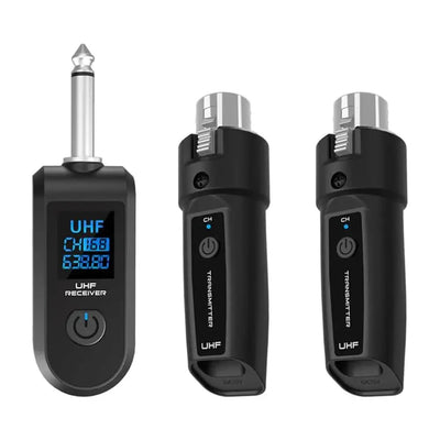 Use your favorite dynamic mic wirelessly.