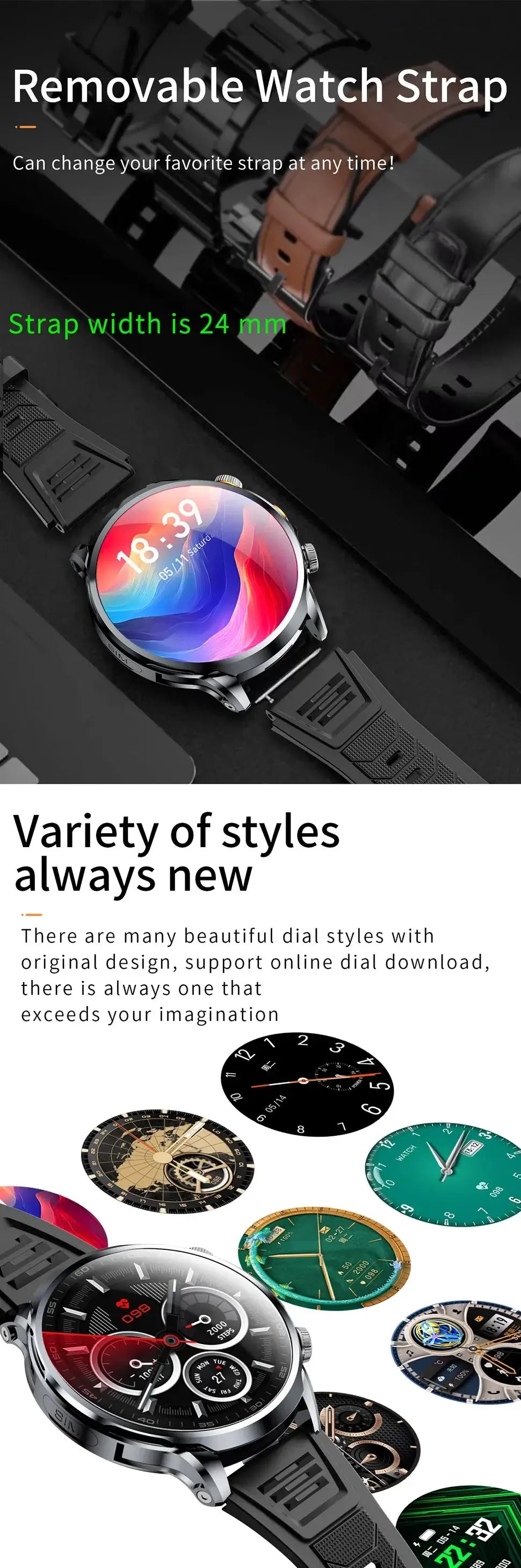 Massive 1100mAh battery powers you through the day.