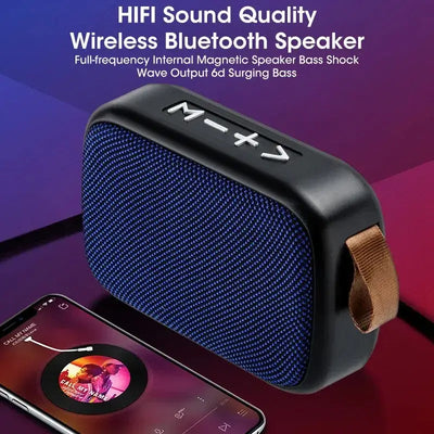 Compact wireless speaker with powerful bass.