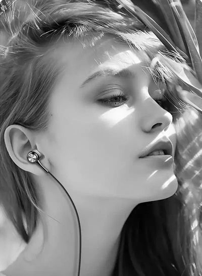 Noise-isolating earbuds for focused listening.