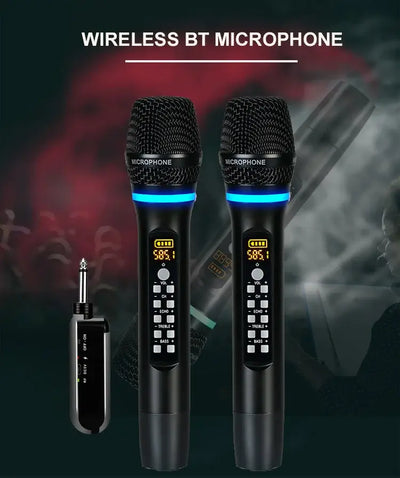 Long-range wireless mic with clear vocals.