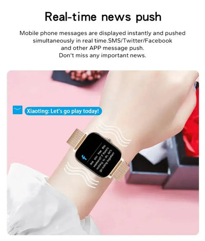 Bluetooth call support – talk right from your wrist.