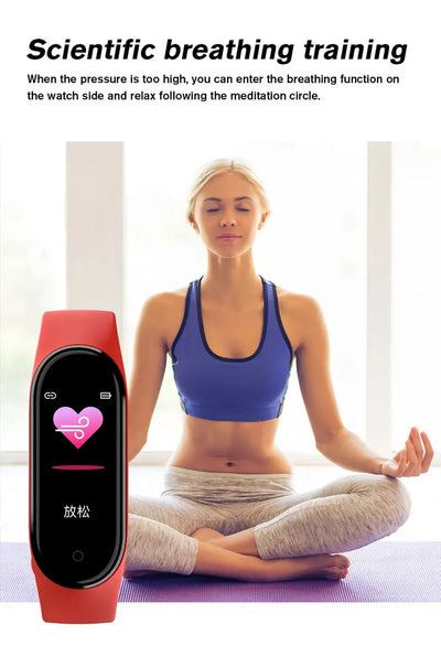 Track your fitness with the M6 smart bracelet.