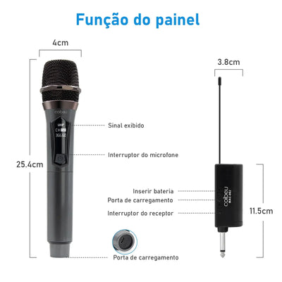 Dynamic microphones for clear vocals.