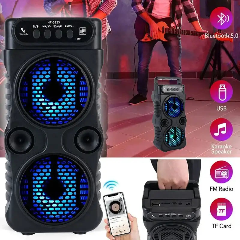 Enjoy music anywhere with this loud wireless speaker