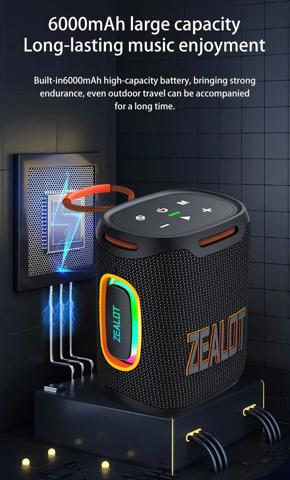 Wireless speaker with rich sound quality