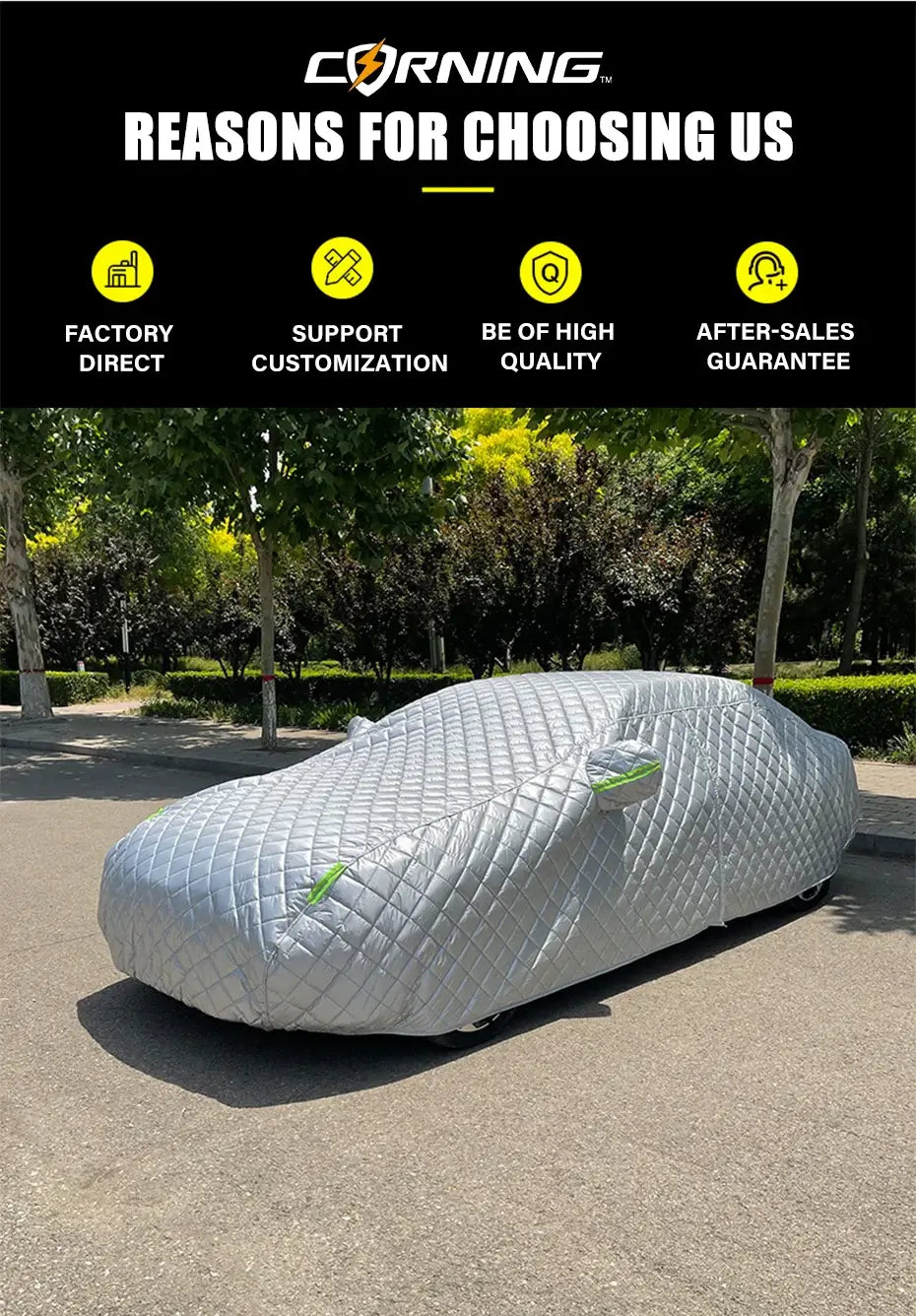 Double-layer for better impact protection.