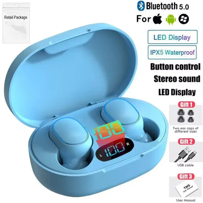 Mini earbuds fit snugly and securely.
