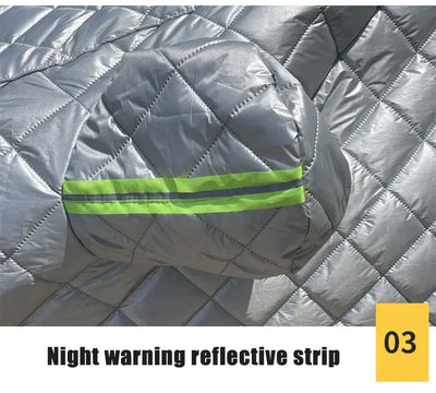 Heavy-duty waterproof material.