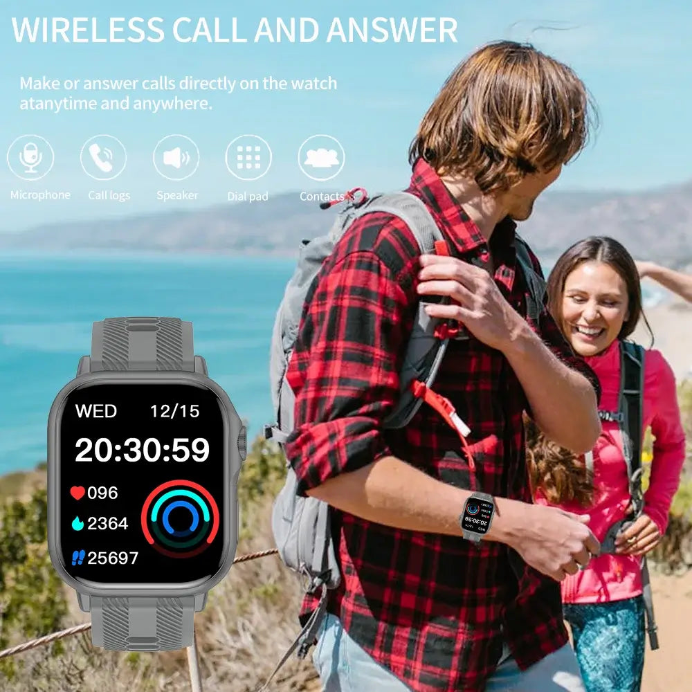 Track workouts, health, and more in one sleek watch.